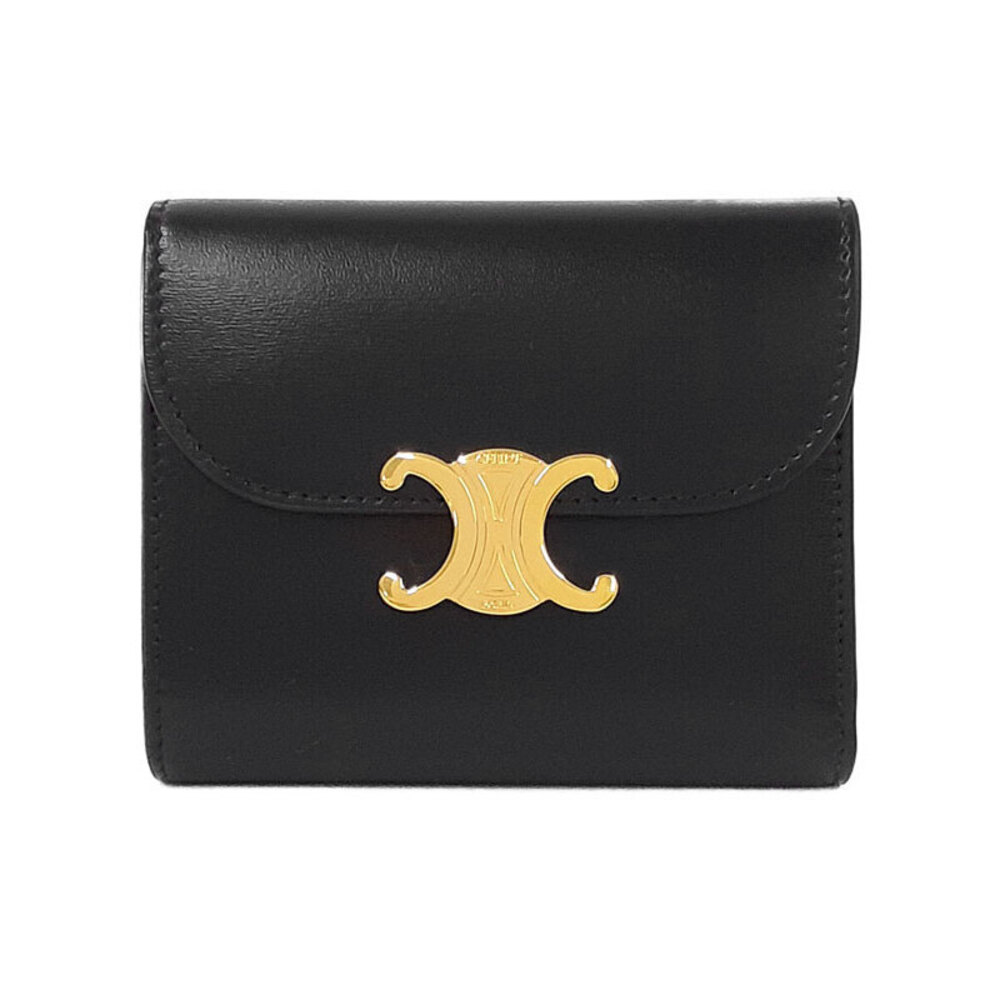 Celine Triomphe Flap Wallet Tri fold Short